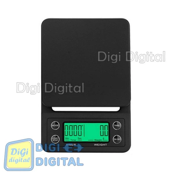 Весы кухонные Timer Scale MS-K07 c таймером для кофе под холдер 5кг 0,1г влагостойкие, резиновый коврик - Фото 3 Весы кухонные Timer Scale MS-K07 c таймером для кофе под холдер 5кг 0,1г влагостойкие, резиновый коврик - изображение 3