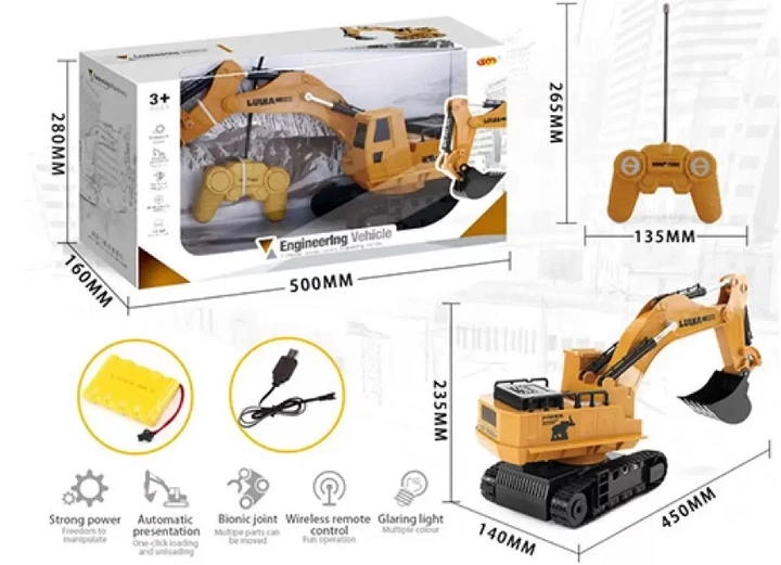 Екскаватор на пульті керування для дітей акумуляторний Engineering Vehicle 46 см - зображення 4