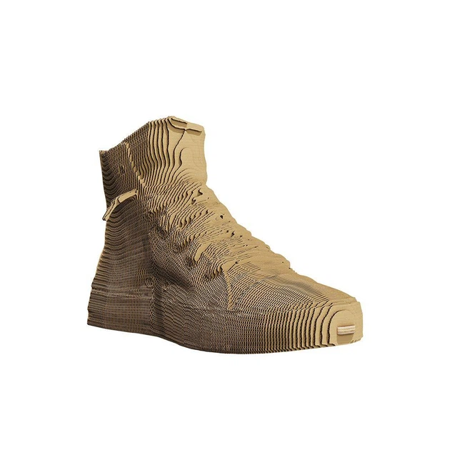 3D Пазл Картонный Cartonic High top sneakers Высокие Кеды 160 деталей - изображение 6