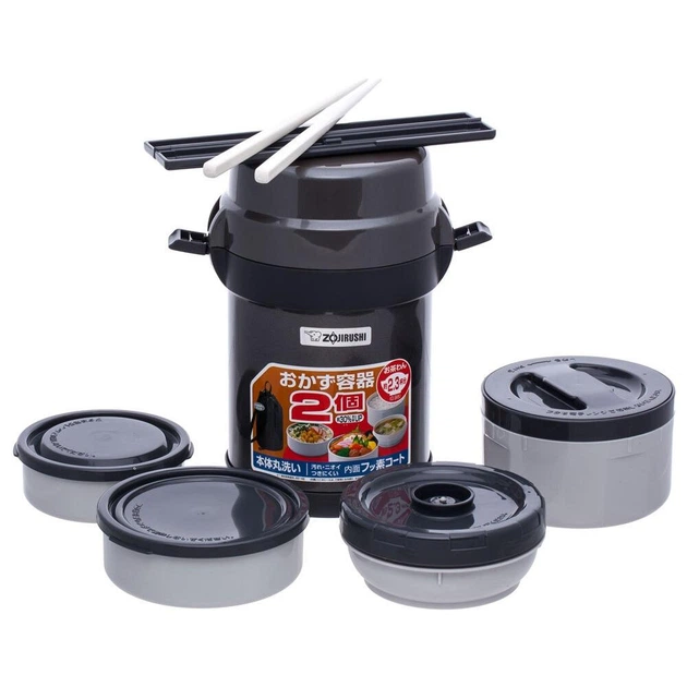 Набор для ланча Zojirushi SL-JAF14HG 1.23 л темно-серый - Фото 1 Набор для ланча Zojirushi SL-JAF14HG 1.23 л темно-серый - изображение 1