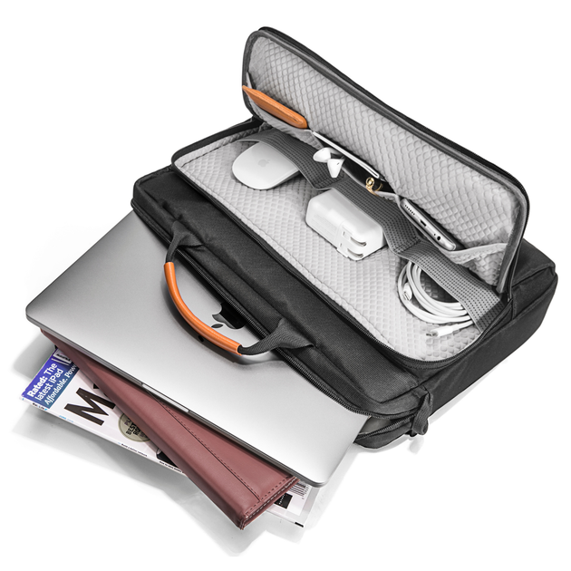 Сумка tomtoc Navigator-A43 Shoulder Bag for MacBook 15-16 inch - Black - зображення 4