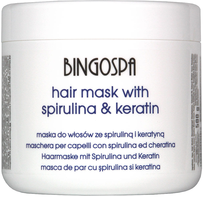 Маска для волосся BingoSpa Hair Mask Spirulina and Creatine 500 г (5901842002007) - зображення 1