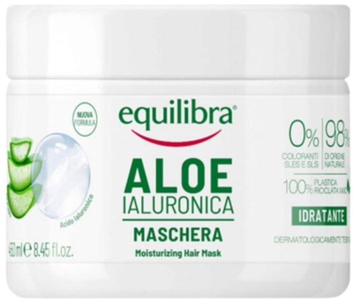 Maska do wlosow Equilibra Moisturizing Aloe Vera 450 ml (8000137018017) - obraz 1