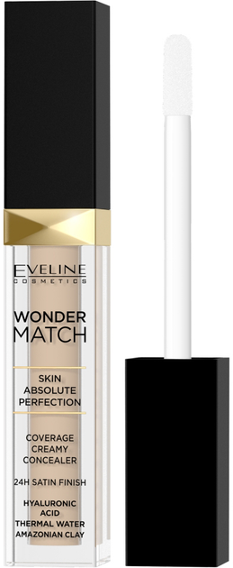 Рідкий консилер Eveline Cosmetics Wonder Match Concealer Porcelain 7 мл (5901761985207) - зображення 1