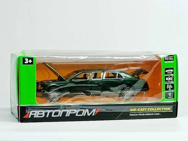 Машинка "Автопром" Bentley Mulsanne 1:24 зелена 21см 7694-1 - зображення 4