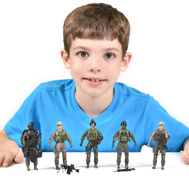 Набор фигурок Elite Force Морские котики 5 солдат, аксессуары 101837 - изображение 4