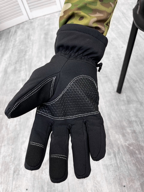 Тактичні рукавички Soft Shell Tactical Gloves Black XXL - зображення 2