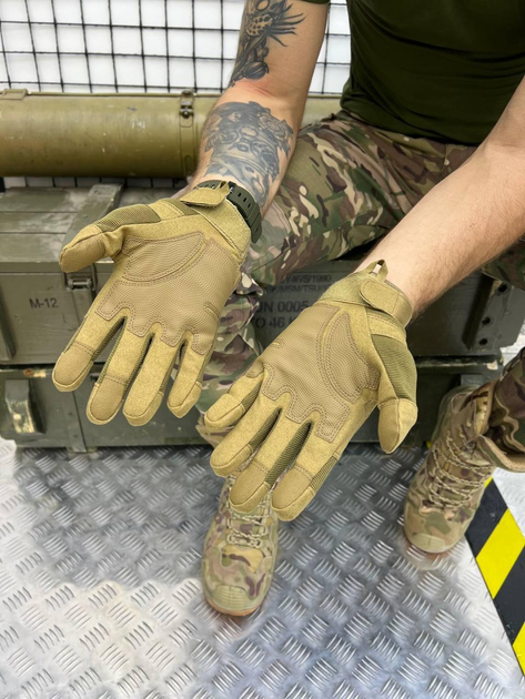 Тактичні рукавички Tactical Gloves Coyote Elite L - зображення 2