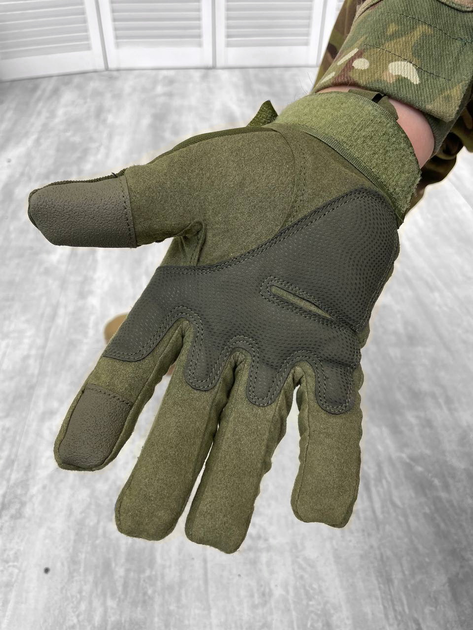 Тактичні зимові рукавички Tactical Gloves Хакі L - изображение 2