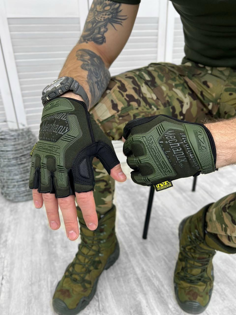Тактичні рукавички Mechanix Wear M-Pact Olive Elite S - изображение 1
