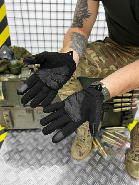 Тактичні рукавички M-Pact Tactical Gloves Black M - зображення 1
