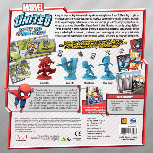 Dodatek do gry planszowej Portal Games Marvel United: Enter the Spider - Verse (5902560384277) - obraz 2