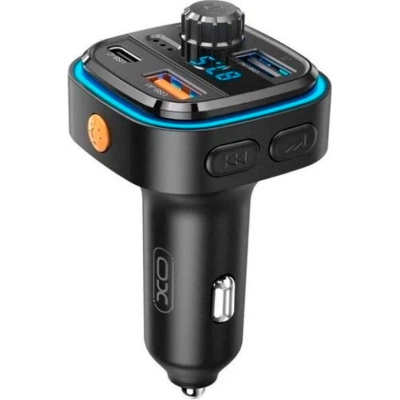 FM модулятор XO BCC08 автомобільний зарядний пристрій MP3/PD/2USB/3,1A Чорни (XO-BCC08) - изображение 9