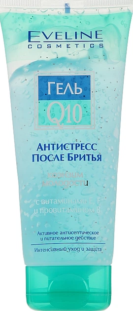Гель антистресс после бритья Q10 - Eveline Cosmetics Man Line 200ml (112493-34479) - Фото 1 Гель антистресс после бритья Q10 - Eveline Cosmetics Man Line 200ml (112493-34479) - изображение 1