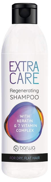 Szampon do włosów Barwa Extra Care Regenerating Shampoo z keratyną i kompleksem 7 witamin regenerujący 300 ml (5902305004132) - obraz 1