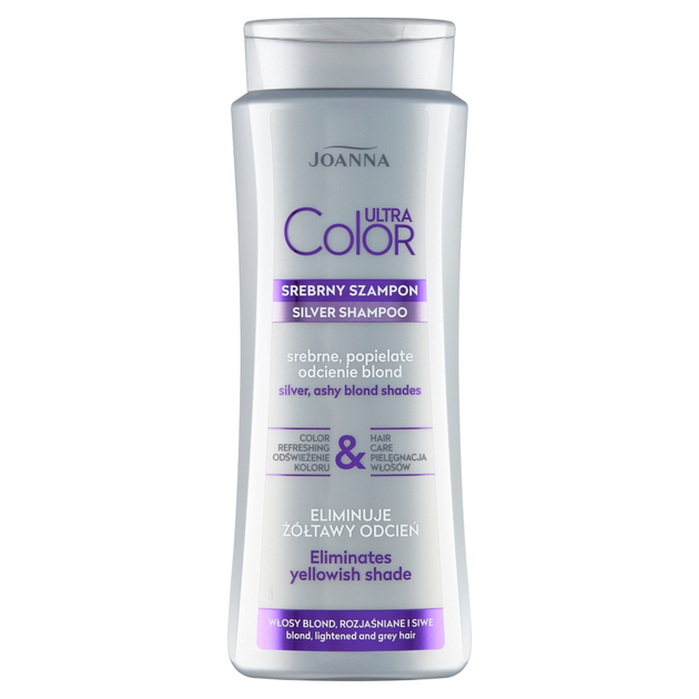 Szampon do włosów Joanna Ultra Color srebrne popielate odcienie blond 400 ml (5901018020637) - obraz 1