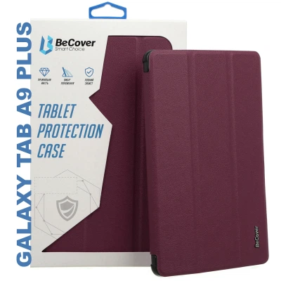 Чехол для планшета BeCover Smart Case Samsung Tab A9 Plus SM-X210/SM-X215/SM-X216 11.0" Red Wine (710311) - Фото 1 Чехол для планшета BeCover Smart Case Samsung Tab A9 Plus SM-X210/SM-X215/SM-X216 11.0" Red Wine (710311) - изображение 1
