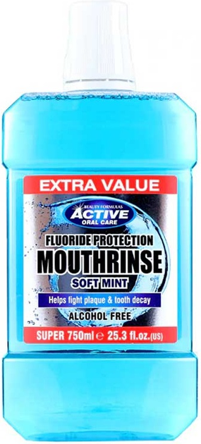 Płyn do płukania ust Beauty Formulas Soft Mint 750 ml (5012251012119) - obraz 1
