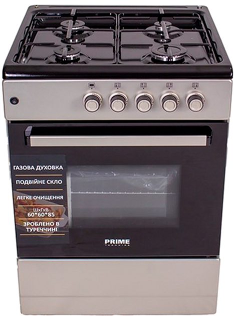 Газова плита PRIME Technics PSG 64004 B - зображення 1