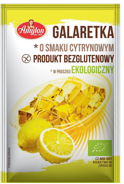 Galaretka o smaku cytrynowym Amylon Bio Bezglutenowy 40 g (8594006668323) - obraz 1