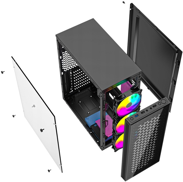 Корпус Gembird Fornax 500 Black (CCC-FC-500) - зображення 10
