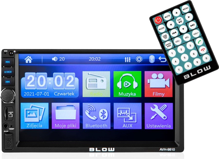 Автомагнітола Blow AVH-9810 2DIN 7" (78-219#) (5900804102915) - зображення 2