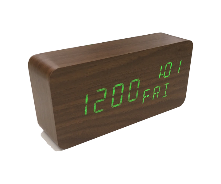 Электронные настольные часы-будильник LED WOOD CLOCK VST-862w+ с датой ...