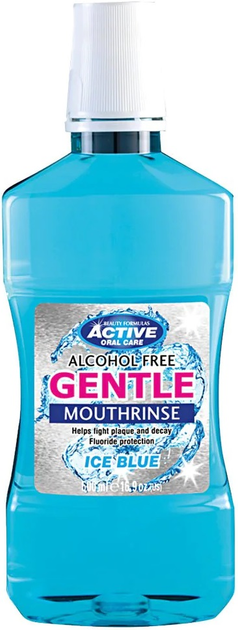 Ополіскувач для порожнини рота Beauty Formulas Active Oral Care Mild Mouthwash Ice Blue 500 мл (5012251006897) - зображення 1