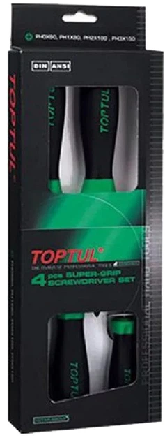 Набор отверток Toptul 4 предмета (GAAE0401) - Фото 1 Набор отверток Toptul 4 предмета (GAAE0401) - изображение 1