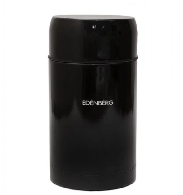 Пищевой термос Edenberg EB-3510 из нержавеющей стали 1л Черный - Фото 1 Пищевой термос Edenberg EB-3510 из нержавеющей стали 1л Черный - изображение 1