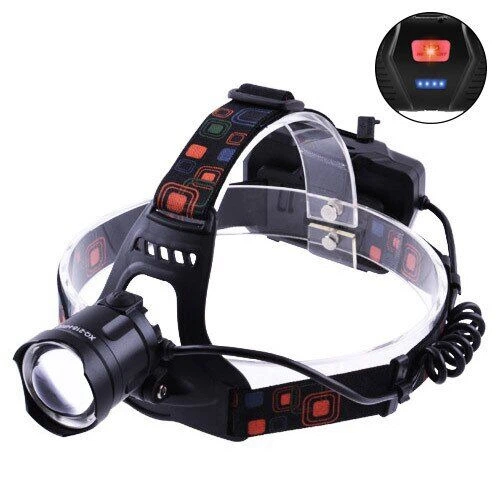 Аккумуляторный налобный фонарь XQ-218-HP50, от micro USB с функцией power bank, signal light, зумом и индикаций заряда - Фото 1 Аккумуляторный налобный фонарь XQ-218-HP50, от micro USB с функцией power bank, signal light, зумом и индикаций заряда - изображение 1