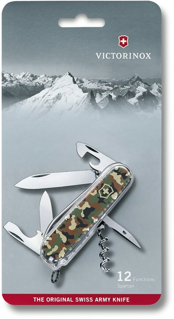 Ніж Victorinox Spartan 91мм/12функ/камуфляжний, блістер - зображення 1