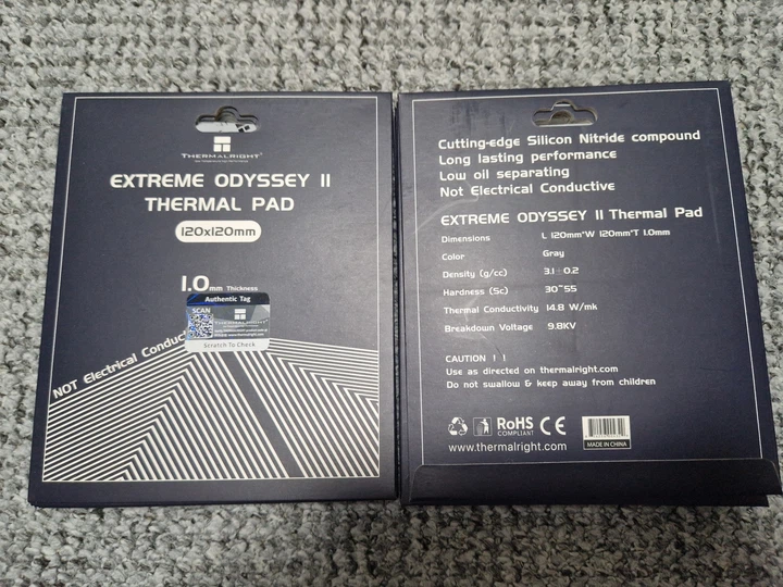 Термопрокладка Thermalright EXTREME ODYSSEY II 120x120x1мм 14.8 W/mK - изображение 2