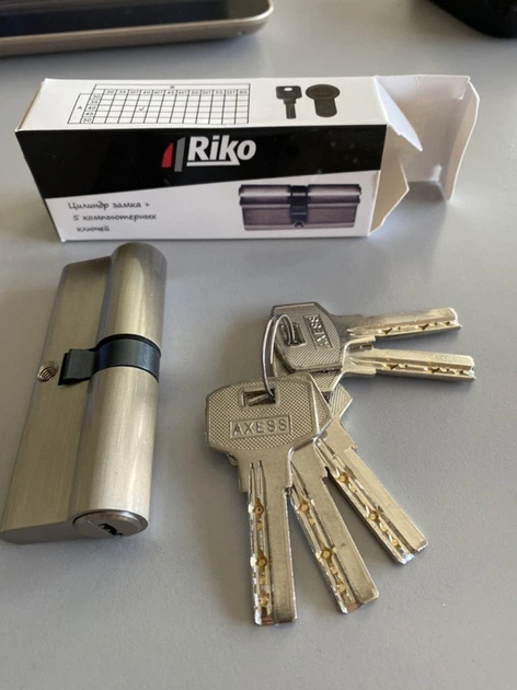 rico@ Цилиндр замка Riko lock cylinder ZZ 40х40 Сатин – фото, отзывы