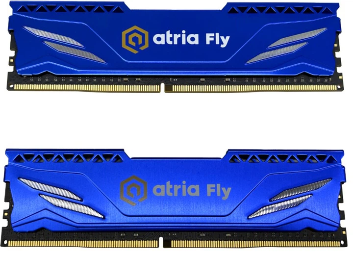 Модуль памяти Atria DDR4 16GB 2x8GB 2666MHz Fly Blue (UAT42666CL19BLK2/16) - Фото 1 Модуль памяти Atria DDR4 16GB 2x8GB 2666MHz Fly Blue (UAT42666CL19BLK2/16) - изображение 1