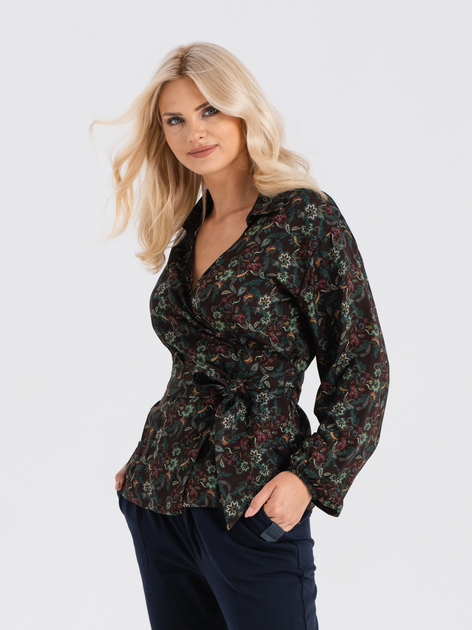 Bluzka damska kopertowa Look Made With Love 140 L/XL Wielokolorowa (5903999310929) - obraz 3
