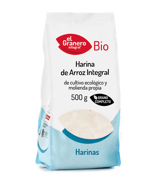 Mąka ryżowa El Granero Brązowy Bio 500 g (8422584048834) - obraz 1