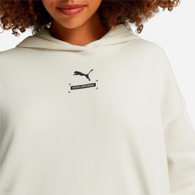 Bluza damska z kapturem krótka Puma Better 67003399 S Ecru (4064537993187) - obraz 3