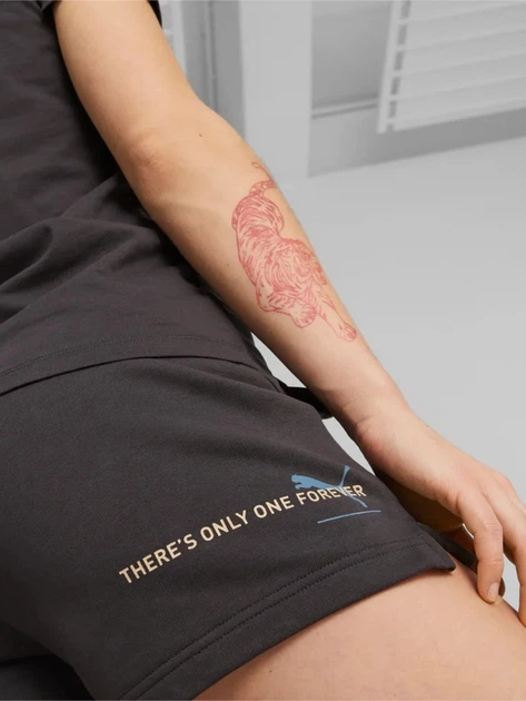 Spodenki sportowe damskie Puma ESS BETTER 67330075 M Ciemnoszare (4065453233890) - obraz 5