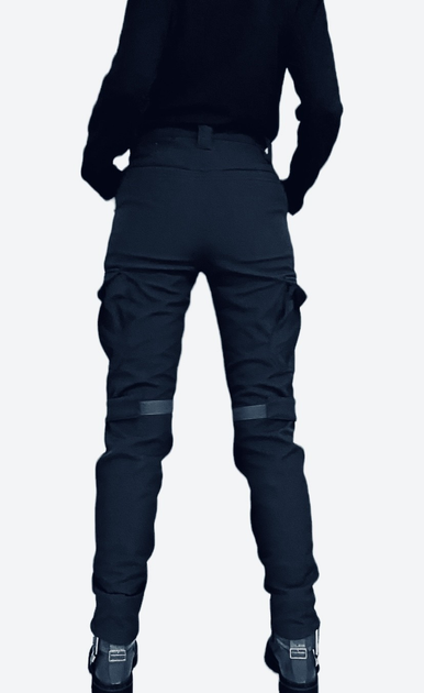 Жіночі тактичні брюки софтшелл утепленні 52 темно-сині - зображення 2