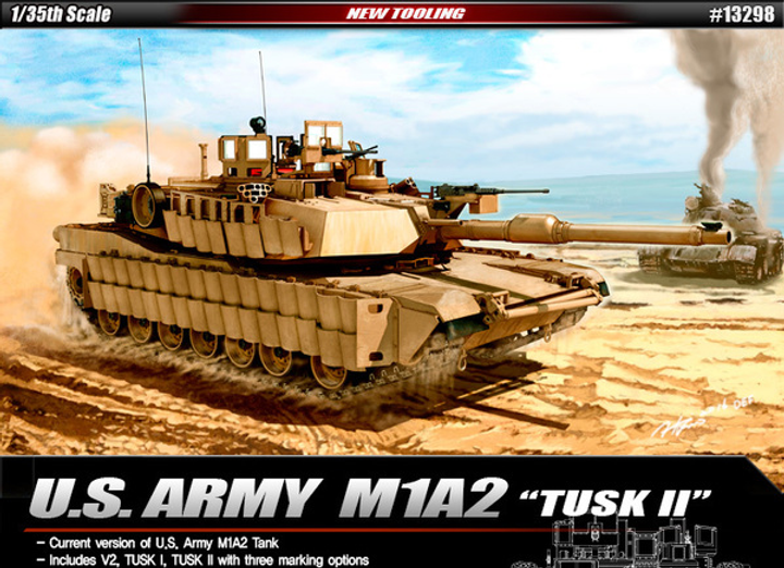 Model do sklejania 1:35 Academy czołg M1A2 Tusk II 1:35 (8809258925149) - obraz 1