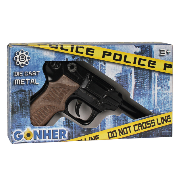 Metalowy pistolet policyjny Gonher (124/6) (8410982012465) - obraz 1