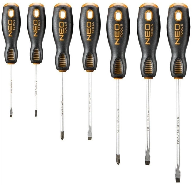 Набор отверток NEO Tools 7 шт (04-206) - Фото 1 Набор отверток NEO Tools 7 шт (04-206) - изображение 1