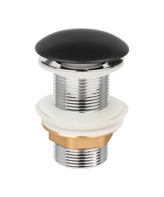 Донний клапан Invena, click-clack, чорний, матовий, керамічний грибок SC-B1-CBP - изображение 2