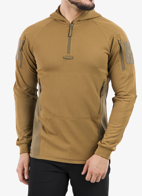 Кофта тактическая Helikon Range Hoodie Topcool - Coyote/Adaptive Green 2XL - изображение 1