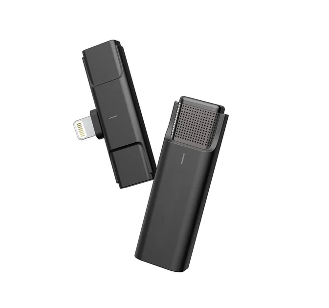 Беспроводной петличный микрофон Veron Premium EP033AH-770508 для телефона Lightning Plug&Play с приемником и кейсом зарядки для блогеров, для презентаций, для интервью - Фото 4 Беспроводной петличный микрофон Veron Premium EP033AH-770508 для телефона Lightning Plug&Play с приемником и кейсом зарядки для блогеров, для презентаций, для интервью - изображение 4