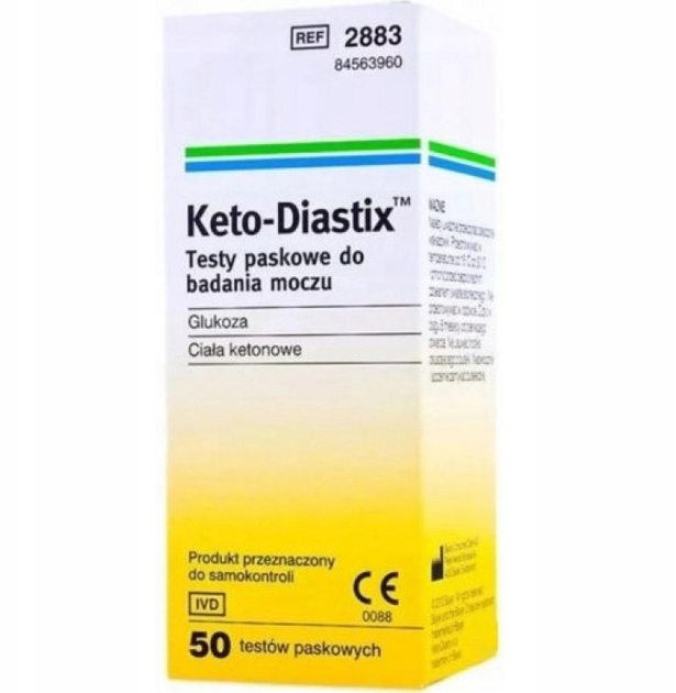 Test glukozy i ketonów Bayer Ketodiastix 50 szt (5016003288302) - obraz 1