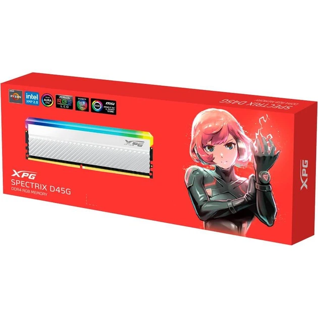 Модуль пам'яті Adata DDR4 16GB 3600MHz XPG SPECTRIX D45G AX4U360016G18I-CWHD45G (AX4U360016G18I-CWHD45G) - изображение 3