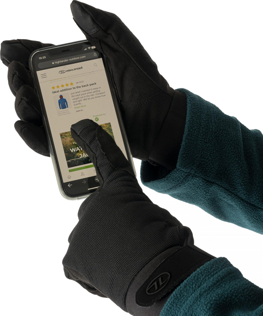 Рукавички водонепроникні Highlander Aqua-Tac Waterproof Gloves Black L (GL095-BK-L) - изображение 2