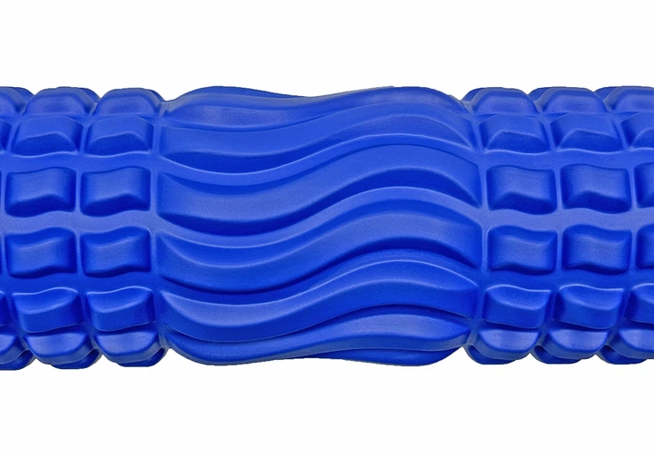 Массажный ролик EasyFit Wavyspines 33 см Синий (EF-3701-Bl) - изображение 2